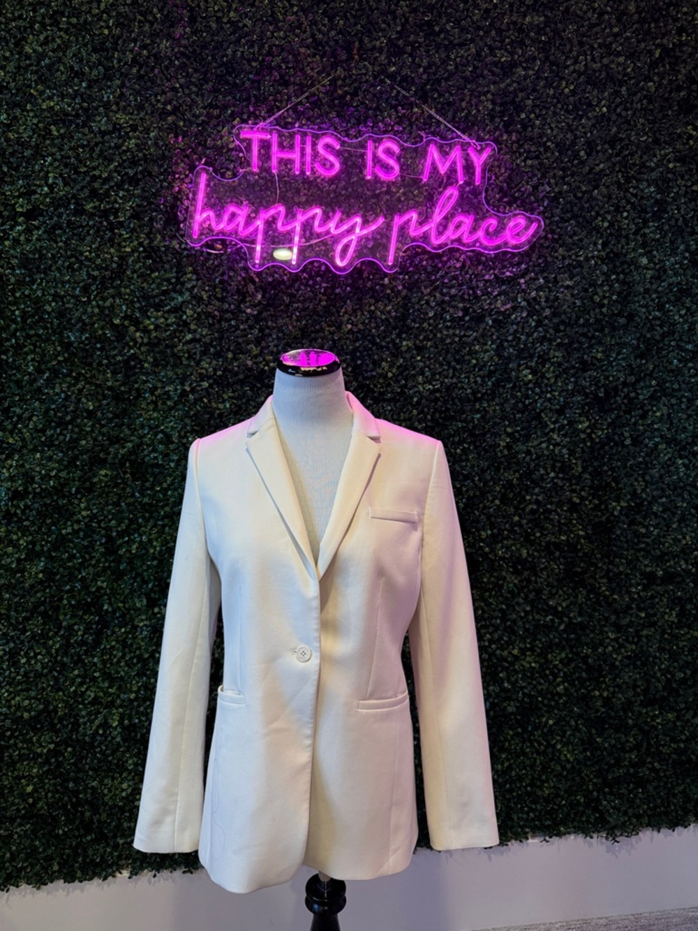 Banana Republic ivory Single-Button Blazer